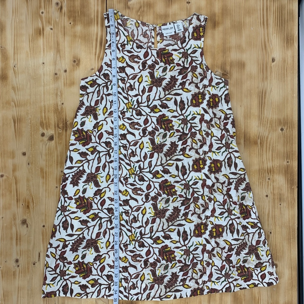 Rachel Zoe 100% Linen Floral Shift Dress Sz S - Picture 7 of 7